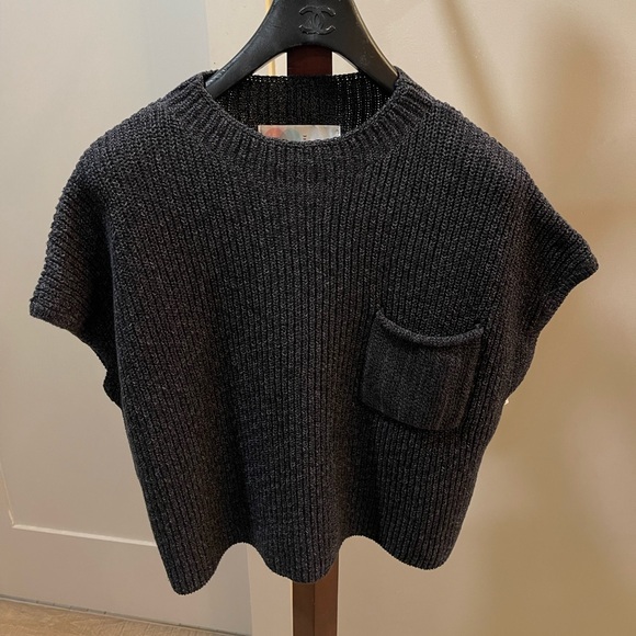 Free People Freya Short Sleeve Sweater In Black Size M - Picture 5 of 12